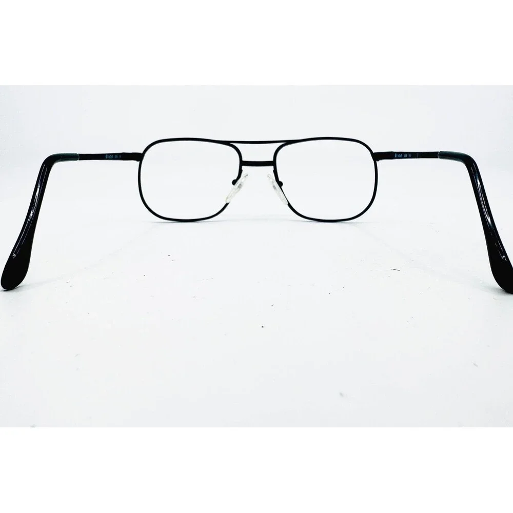 ArtCraft Eyeglass Frames Mens Black Aviator Double Bridge USA 145 52-18